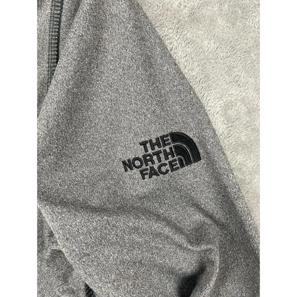 Rare North Face Mens Golf Pullover Size Medium Gray 1/4 Zip Santa Slam Dunk Logo